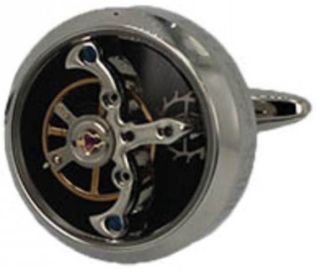 Inex Cufflinks Sølvfarvet/Black A36003S5