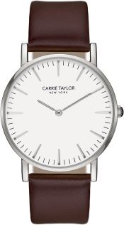 Carrie Taylor Lexington Sølvfarvet/White Brown Leather