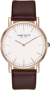 Carrie Taylor Lexington Rosegoldfarvet/White Brown Leather