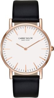 Carrie Taylor Lexington Rosegoldfarvet/White Black Leather