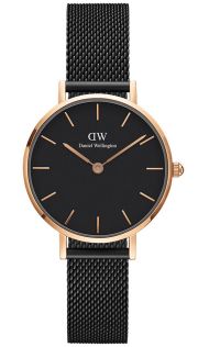 Daniel Wellington Petite 28mm Ashfield Black Rosegoldfarvet DW00100245