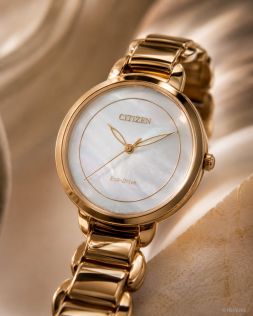 Citizen Pale Rose-Golden Solar Mother-of-Pearl 31mm