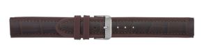 Falkenlund Deluxe Beco Watch Strap Silverstone Dark Brown Calf Leather 22mm Stainless Steel Buckle 288122S