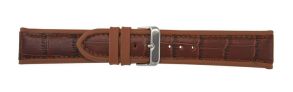 Falkenlund Deluxe Beco Watch Strap Silverstone Brown Calf Leather 22mm Stainless Steel Buckle 288222S