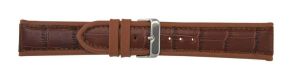 Falkenlund Deluxe Beco Watch Strap Silverstone Brown Calf Leather 18mm Stainless Steel Buckle 288218S