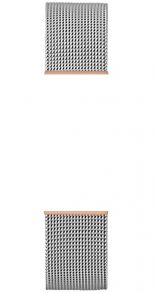 Sølvfarvet mesh band for Skagen Klassik 358SRSC