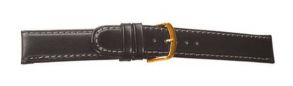 Falkenlund Deluxe Beco Watch Strap Sattelleder Brown Calf Leather 18mm Gold Plated Buckle 615118G