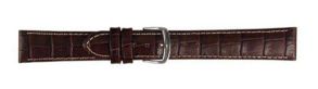 Falkenlund Deluxe Beco Watch Strap Louisiana Matt Brown Calf Leather 22mm Stainless Steel Buckle 6193622S