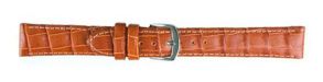 Falkenlund Deluxe Beco Watch Strap Louisiana Croco Nature Calf Leather 14mm Stainless Steel Buckle 6193714S