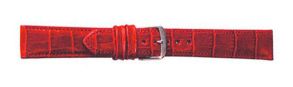 Falkenlund Deluxe Beco Watch Strap Louisiana Basic Red Calf Leather 22mm Stainless Steel Buckle 6481522S