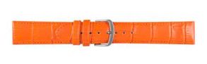 Falkenlund Deluxe Beco Watch Strap Louisiana Basic Orange Calf Leather 18mm Stainless Steel Buckle 6482118S