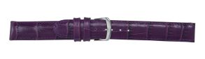 Falkenlund Deluxe Beco Watch Strap Louisiana Croco Purple Calf Leather 14mm Stainless Steel Buckle 6483514S