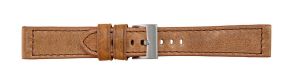 Falkenlund Deluxe Beco Watch Strap Vintage Beige Leather 18mm Stainless Steel Buckle 652818S
