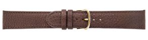 Falkenlund Deluxe Beco Watch Strap Imperator Brown Calf Leather 22mm Gold Plated Buckle 667222G