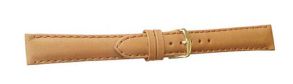 Falkenlund Deluxe Beco Watch Strap Medio XL Beige Calf Leather 18mm Gold Plated Buckle 6941118G