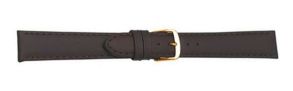 Falkenlund Deluxe Beco Watch Strap Medio XL Brown Calf Leather 18mm Gold Plated Buckle 694218G