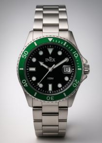 Inex Mens Sølvfarvet/Black A69490-1S5P