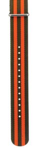 IHS 20mm Olive Green Orange Nato strap NATO20GOGOG