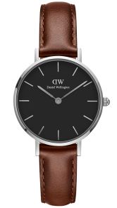 Daniel Wellington Classic Petite 28mm St Mawes Black Sølvfarvet DW00100237