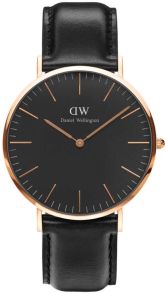 Daniel Wellington Classic Black Sheffield Rosegoldfarvet 40mm DW00100127