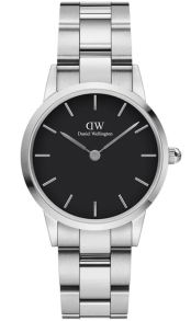Daniel Wellington Iconic Link 28mm Sølvfarvet Black DW00100208