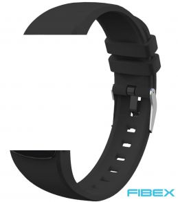 Black Silicone Strap for Fibex Vibrating Reminder Watch FIBEX15V3BLACK