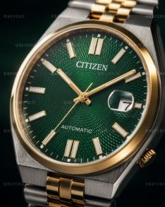 Citizen Two-Tone Automatic Green Dial Sapphire 40mm