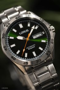 Lorus Mens Automatic Green Steel 43mm