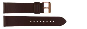 Carrie Taylor Brown Leather Strap (20mm) Rosegoldfarvet