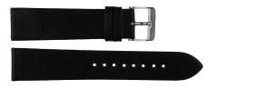 Carrie Taylor Black Leather Strap (20mm) Sølvfarvet