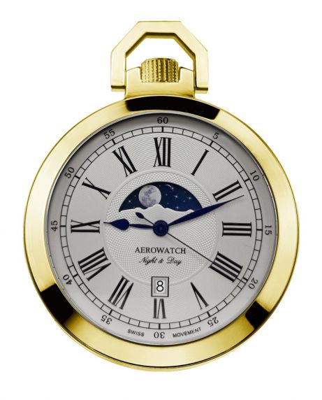 Aerowatch Lepines Night and Day Pocket Watch 44829 JA01