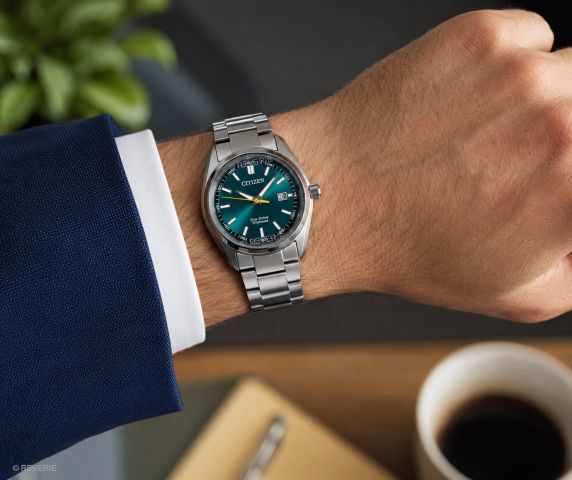 Citizen Mens Solar Aqua-Green Titanium 40mm