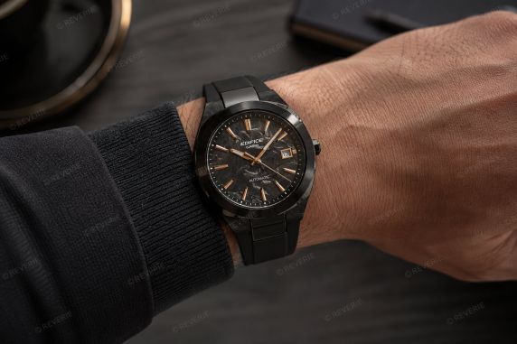 Casio Edifice Black Carbon Sapphire Automatic 38mm