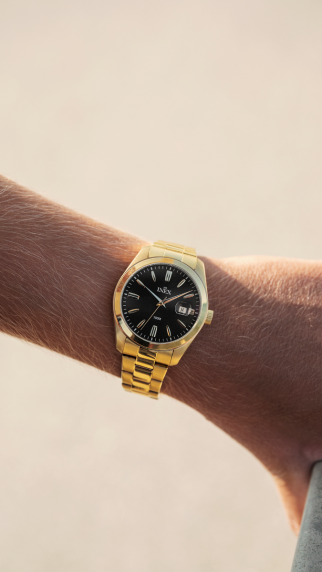 Inex Mens Classic Gold Black A69528D5I