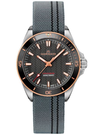 Norqain Neverest Flex Grey Black Fabric Strap 20mm 15GBF