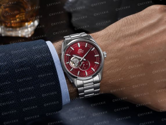 Orient Mens Open Heart Red Sapphire Automatic 40mm