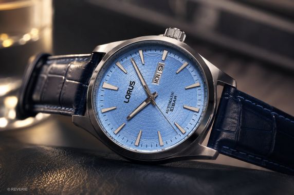 Lorus Mens Blue Automatic Day-Date 42mm